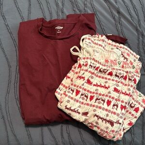 Burt’s bees matching family pajamas “winter berry”